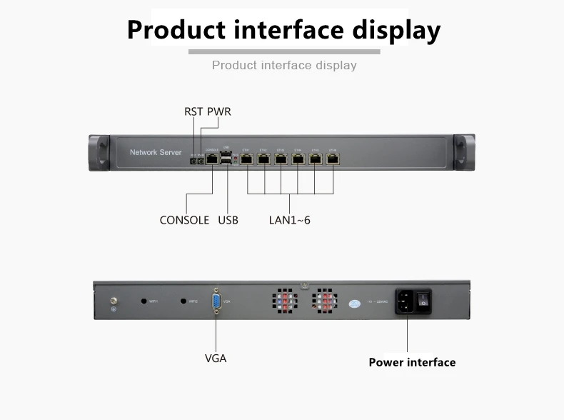 1U Intel J1900 2 0 ГГц четырехъядерный брандмауэр маршрутизатор pfsense с 6*1000M Lan ethernet