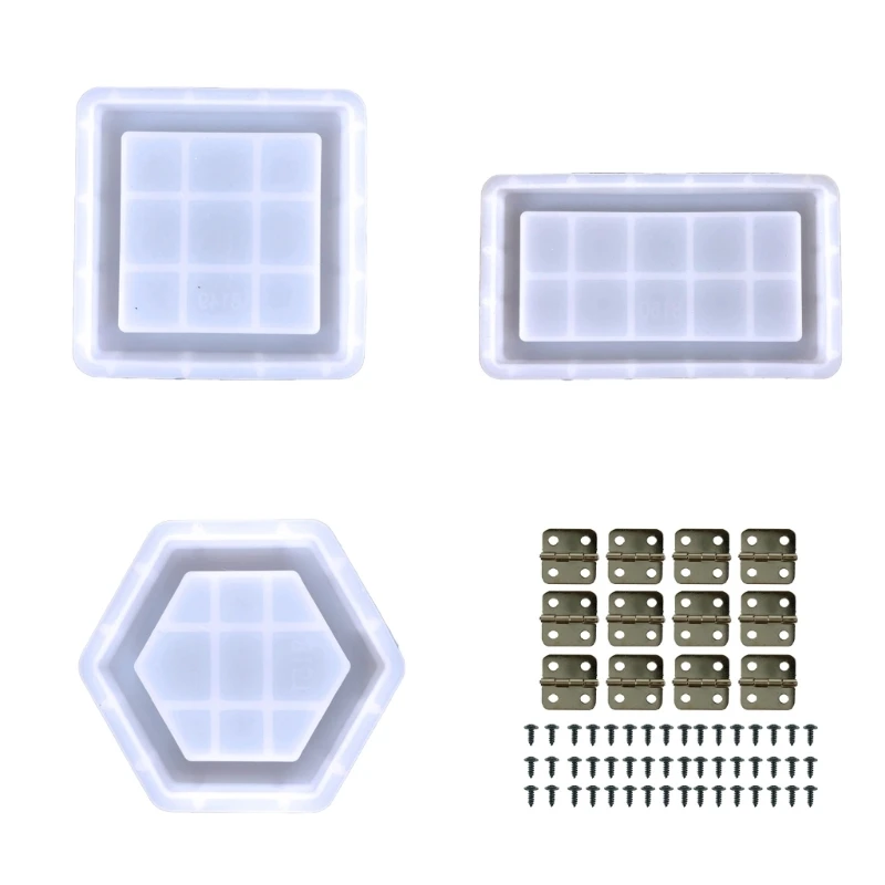 

Square Box Mold for Resin Jewelry Box Resin Mold Storage Box Silicone Mold