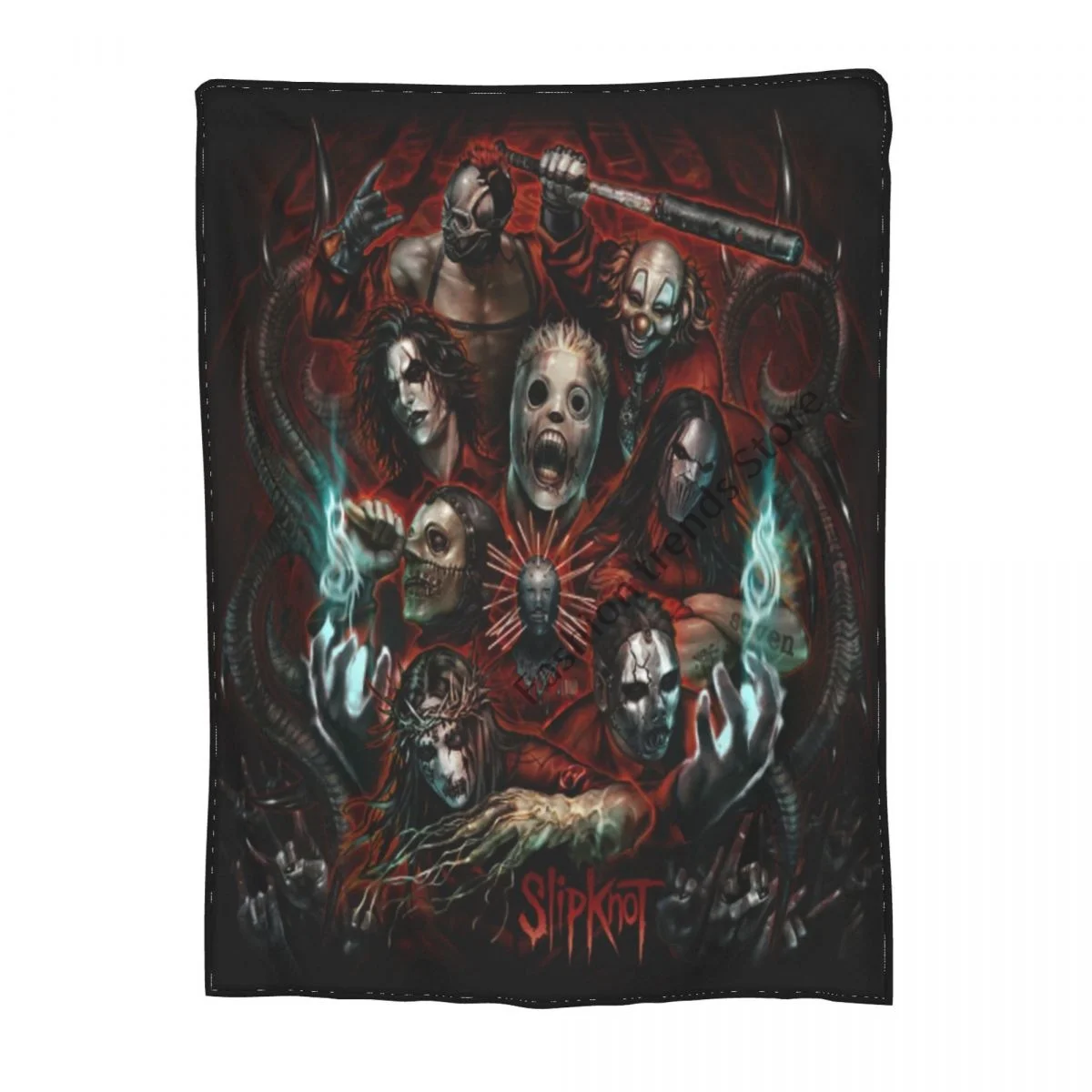 

Terror Blanket Horror Mysterious Character Soft Plush Throw Blanket Lightweight Fleece Blankets for Couch Bed All Season Warm