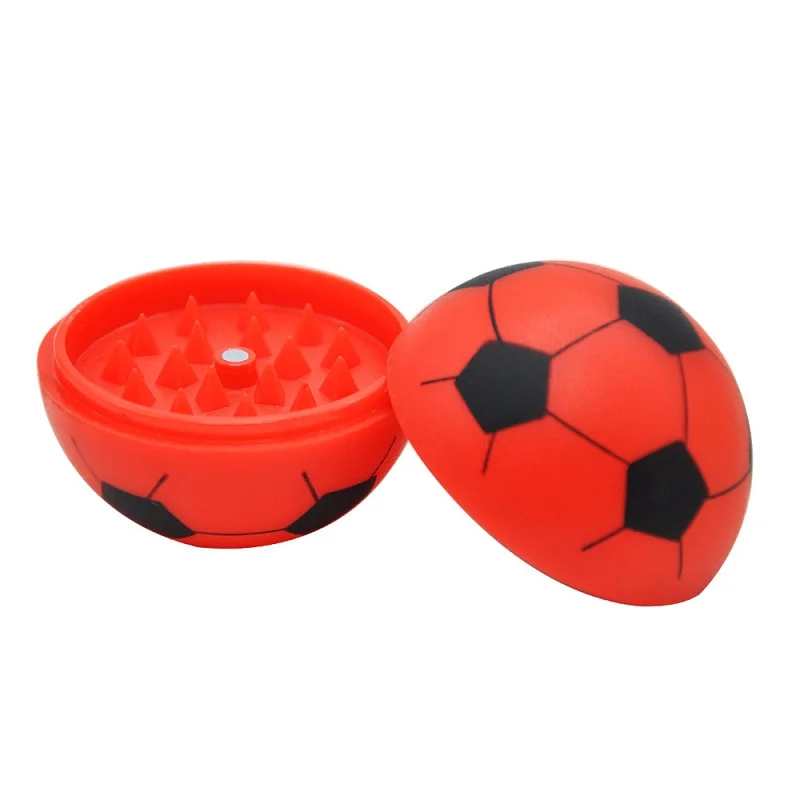

2022 New 56mm Plastic 2 Layer Classic Football Shape Tobacco Herb Weed Grindersmoking accessories