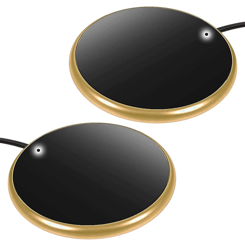 

2X Coffee Warmer Mug Mat Cup Hot Coaster,USB Electric Temperature Heater Heating Heat Milk Tea Drink