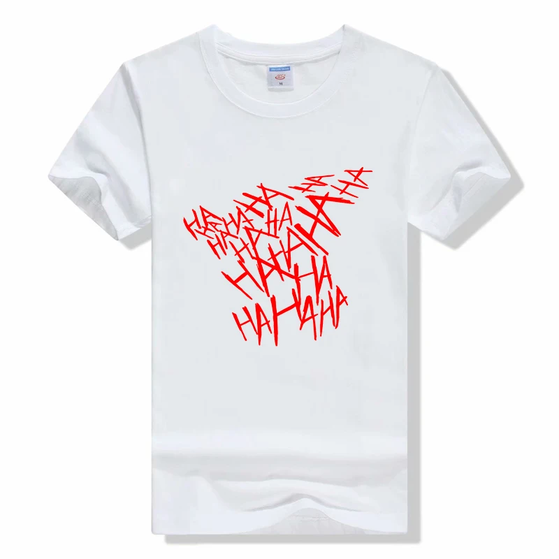 Забавная футболка Джокера крутая летняя черная с коротким рукавом и принтом Why So