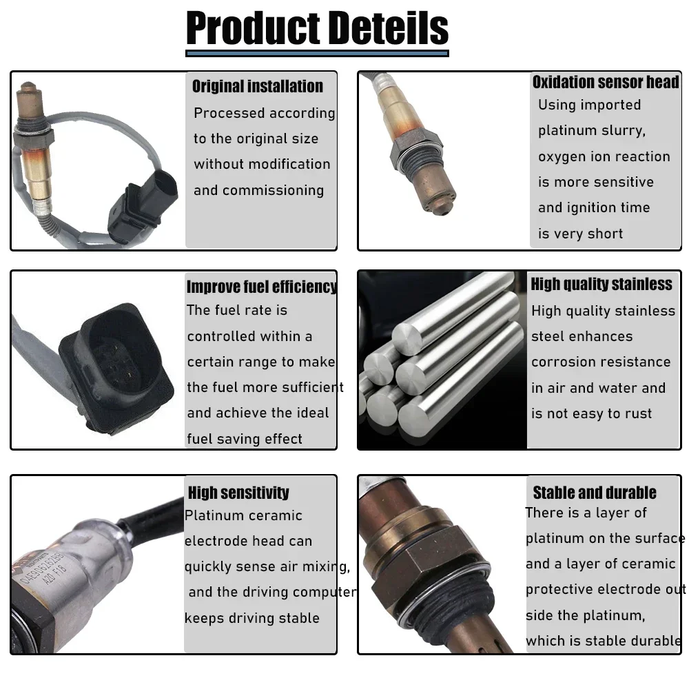 03Л 906262 Q 0281004191 Автомобильный датчик кислорода O2 для VW Beetle CC Golf Jetta Skoda Octavia Lambda Probe