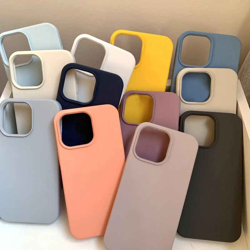 Чехол для iPhone 14 13 Pro Max, роскошный чехол из жидкого силикона для телефона iPhone 11 12 Pro Max X XR 7 8 14 Plus, защитный чехол для камеры