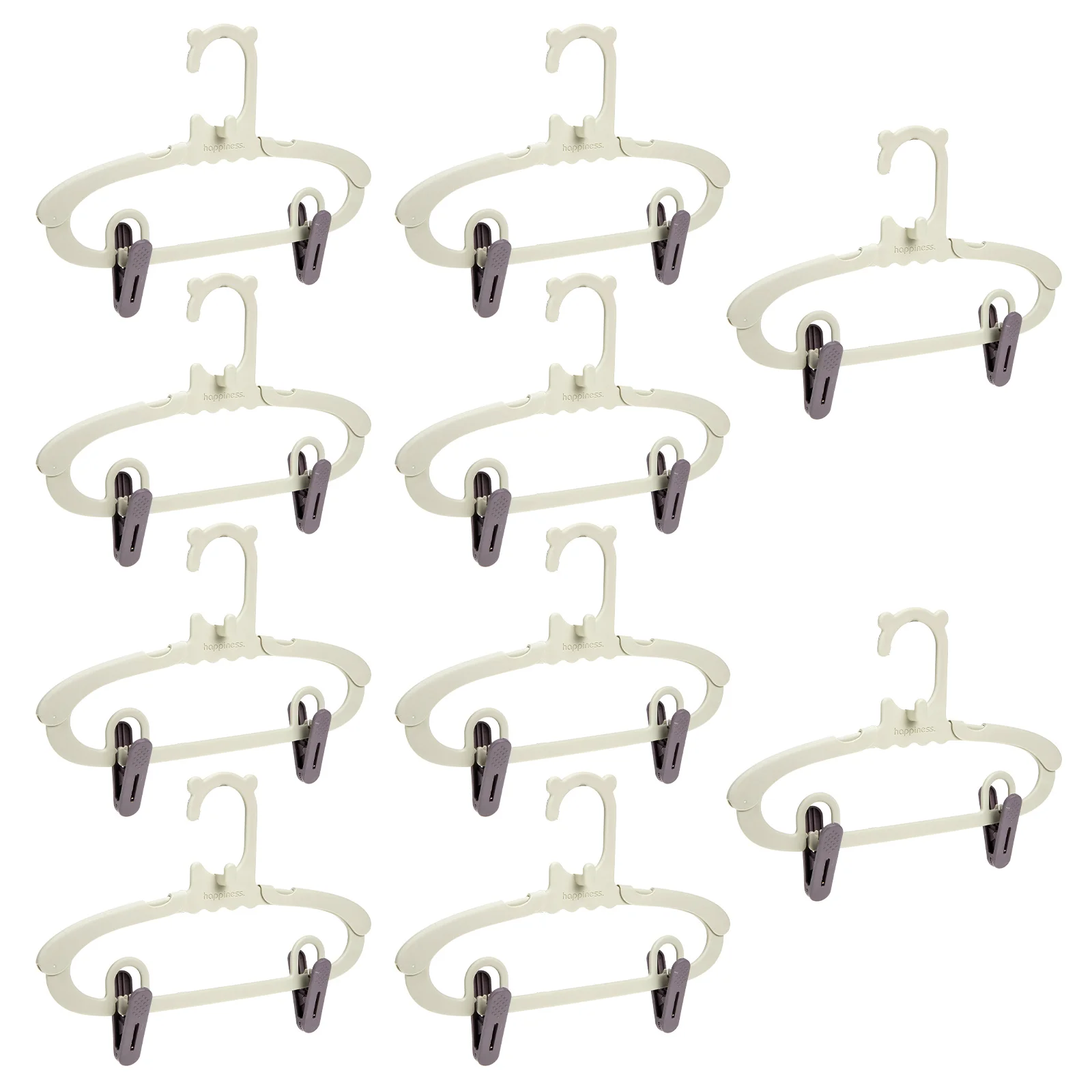 

1 Set Kids Plastic Hangers Clothing Hangers Coat Hangers with Clip
