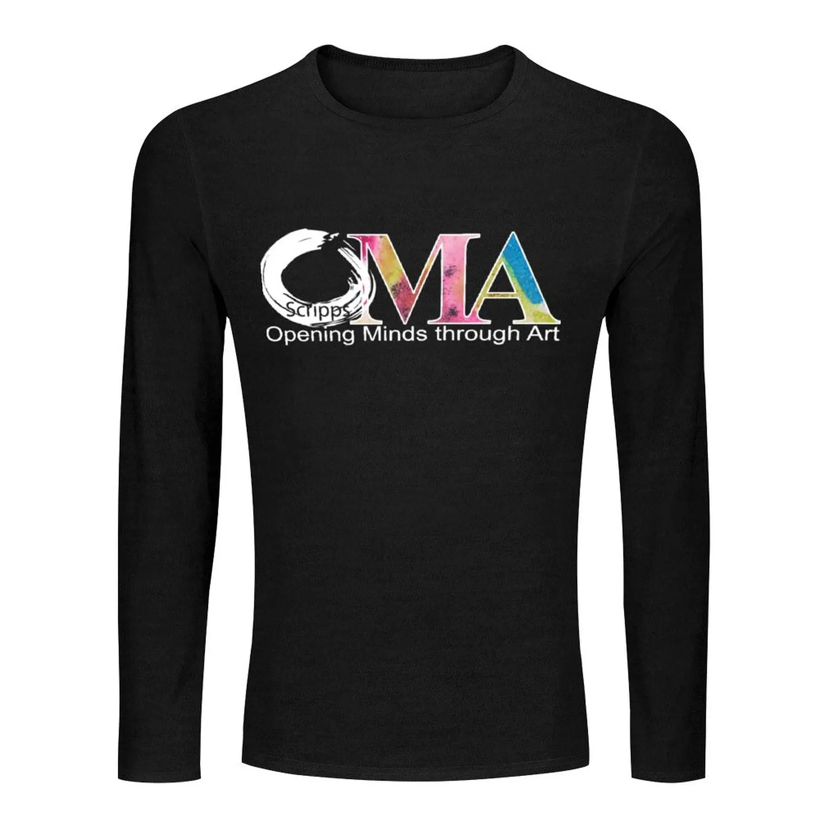 Синяя длинная футболка с логотипом OMA для мальчика большого размера тяжелые