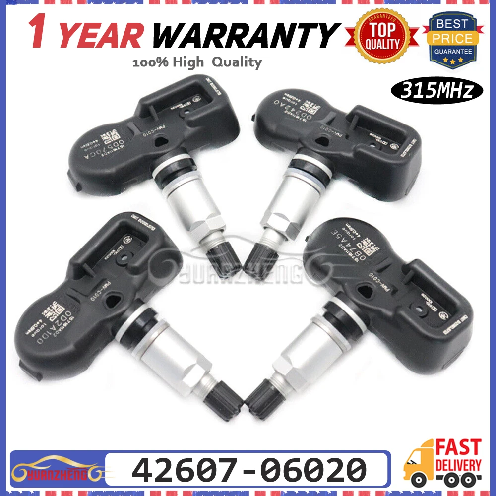 Система контроля давления в шинах 42607-06020 для Toyota Mirai Prius C RAV4 2013-2021 TPMS Sensor 42607-06060