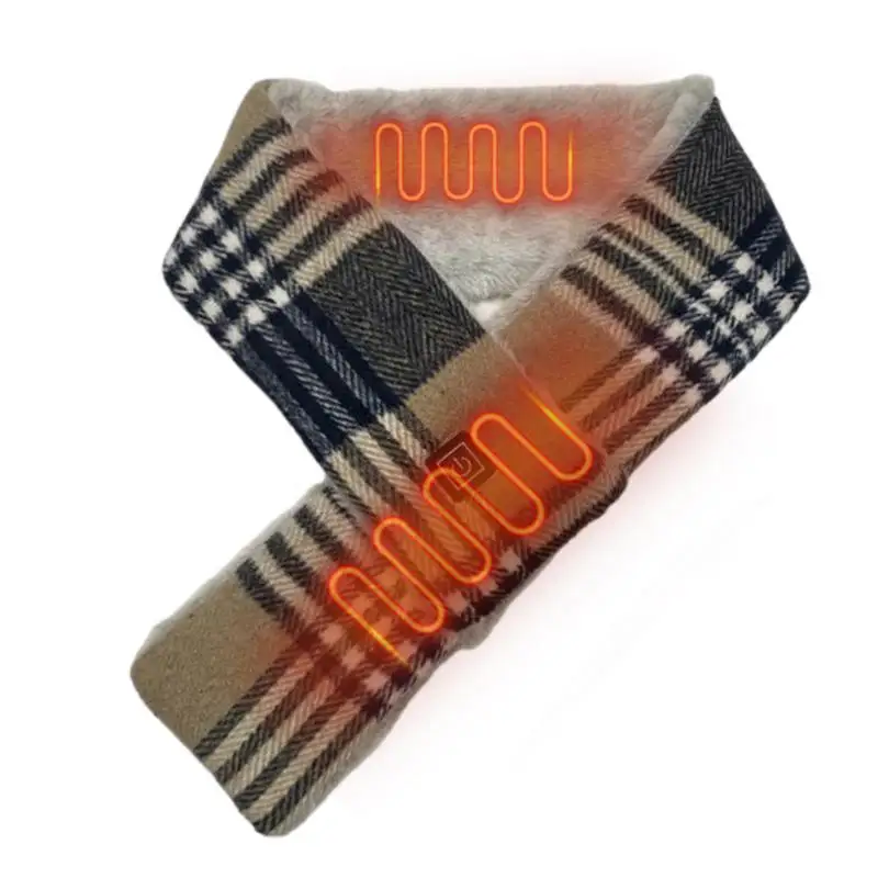 

Уличный теплый шарф с подогревом через USB, зимний шарф для шеи с 3 уровнями нагрева, Удобный шарф для шеи с подогревом, шарф с быстрым нагревом