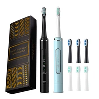 sonic electric toothbrush adult timer teeth whitening brush 6 mode usb rechargeable tooth brushes replacement heads gift javemay