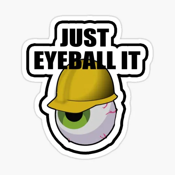 

Твердая шапка Just Eye Ball It для рабочих, 5 шт. наклеек для гостиной, украшения, Декор, домашнее искусство, чемодан, печать Аниме