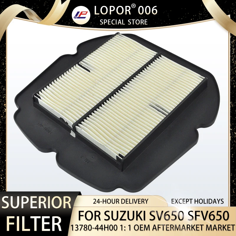 

Lopor Air Filter Motorcycle For Suzuk SFV650 09-15 SV650 17-21 SFV SV 650 13780-44H00