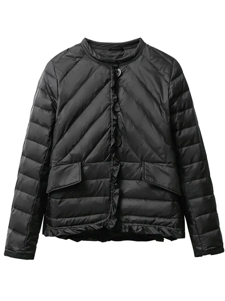 Women Down Jacket New Casual Style White Duck Down Jackets Autumn Winter Coats And Parkas Female Outwear