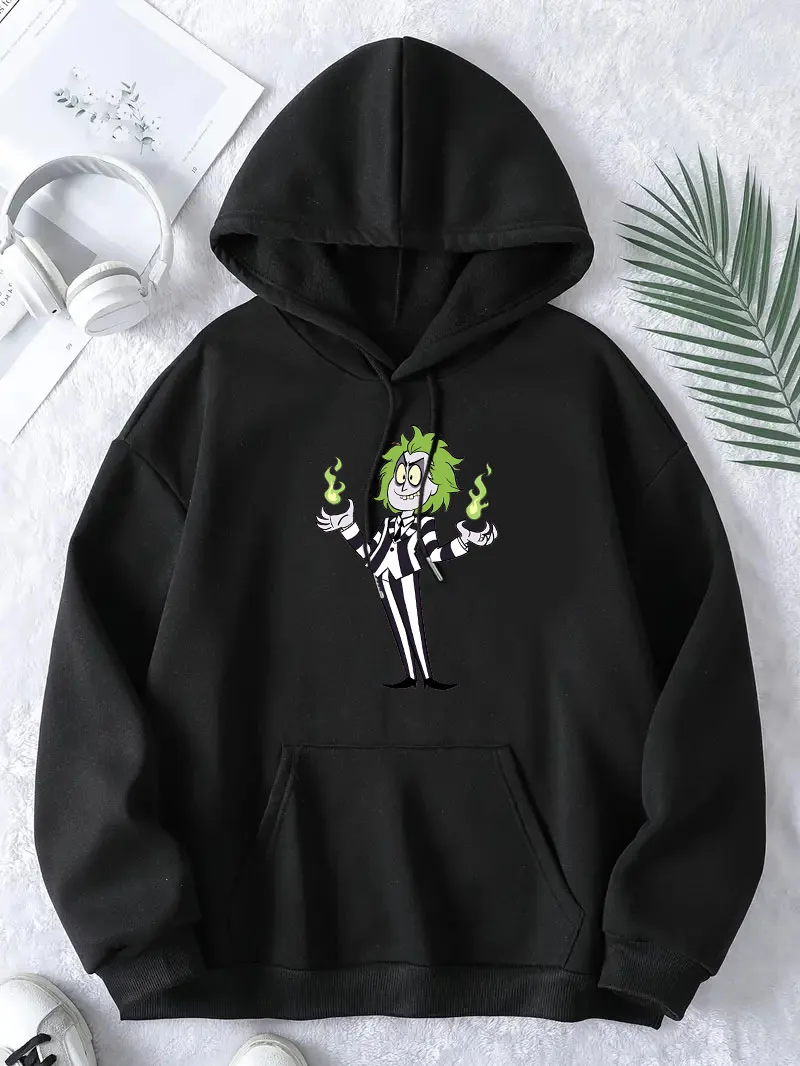 Толстовка Beetle-Juice женская одежда женские толстовки Y2k с длинным рукавом Женская