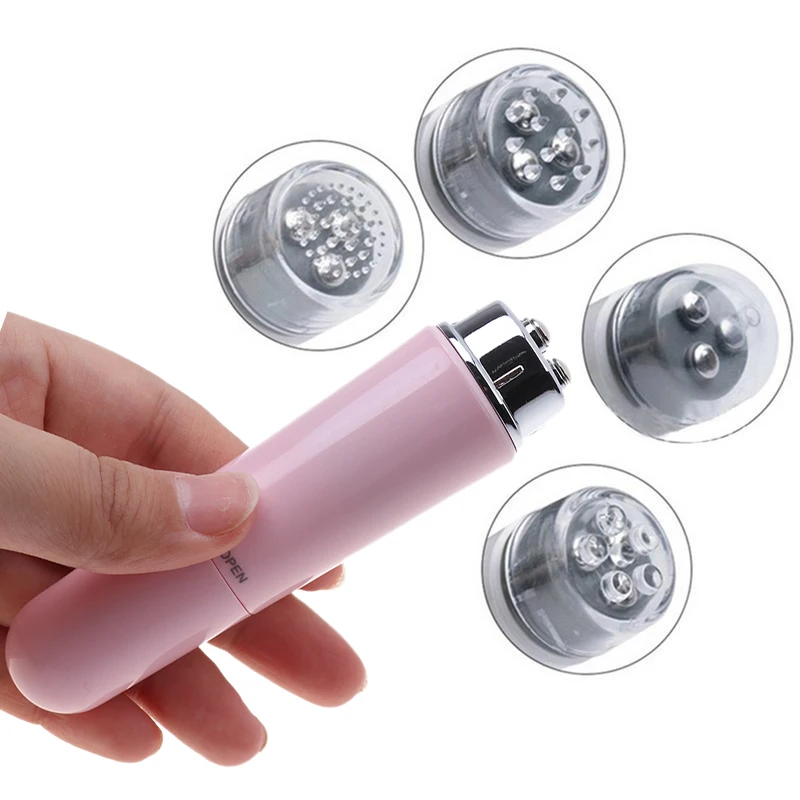 

Mini Portable 4 Head Electric Eye Massager Facial Massage Device Pen Facials Great Vibration Lift Face Massage Stick Hot