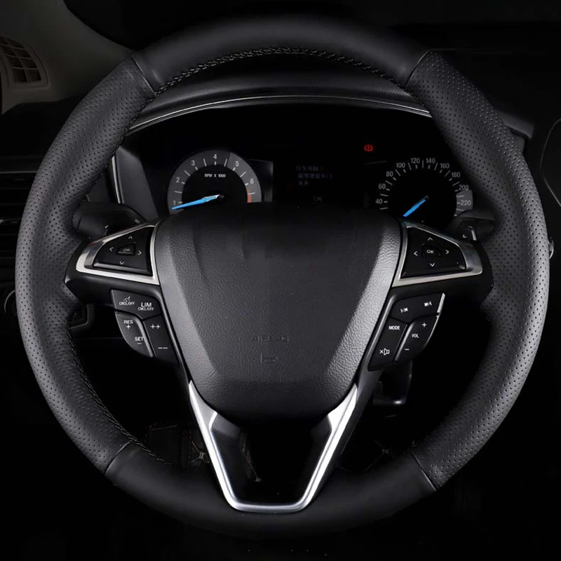 Аксессуары для автомобиля черная противоскользящая Плетеная кожа Ford Mondeo Fusion