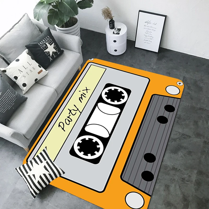 

Music Tape Mats Kitchen Mat Room Floor Rugs Welcome Bathroom Washable Non-slip Rug Home Entrance Bath Door Hallway Balcony Foot