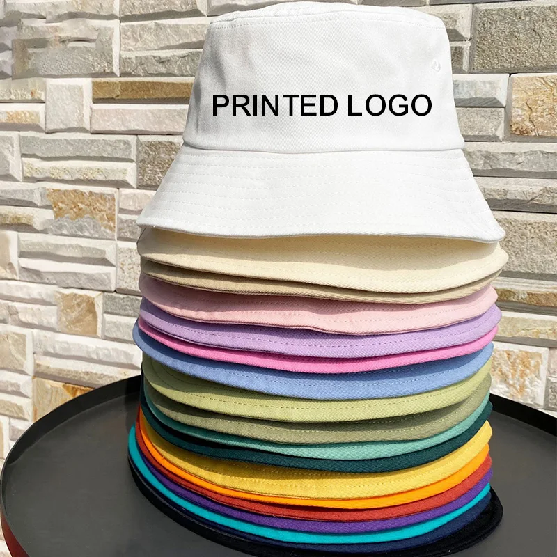 Wholesale winter men and women Blank fluffy Bucket Hats premium Unisex 3d embroidered Custom Design Your Logo for print cap