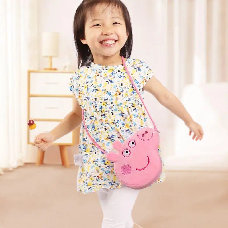 

Peppa Pig Anime Cartoon Bag George Page Children's Messenger Bag Baby Bag Kids Foreign Style Coin Purse Cute Little Princess