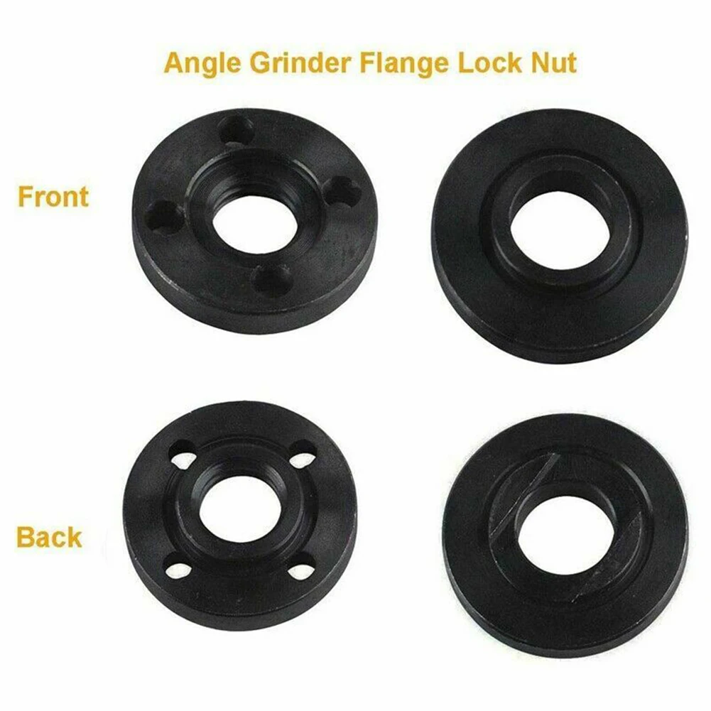 

M14 Thread 115mm/125mm Angle Grinder Inner Outer Flange Nut Set Tool W/ Wrench Replacement For Bosch Metabo.