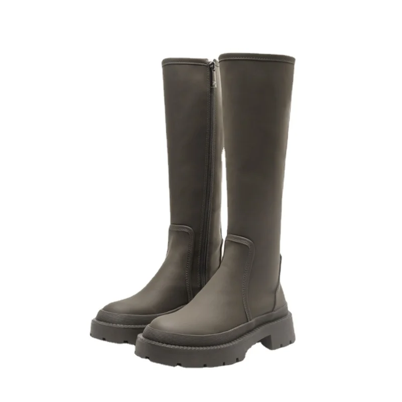 

Women Knee Boots Fashion Casual Platform Winter Shoes For Woman 2022 Warm Fur Long Boots Office Lady Footwear