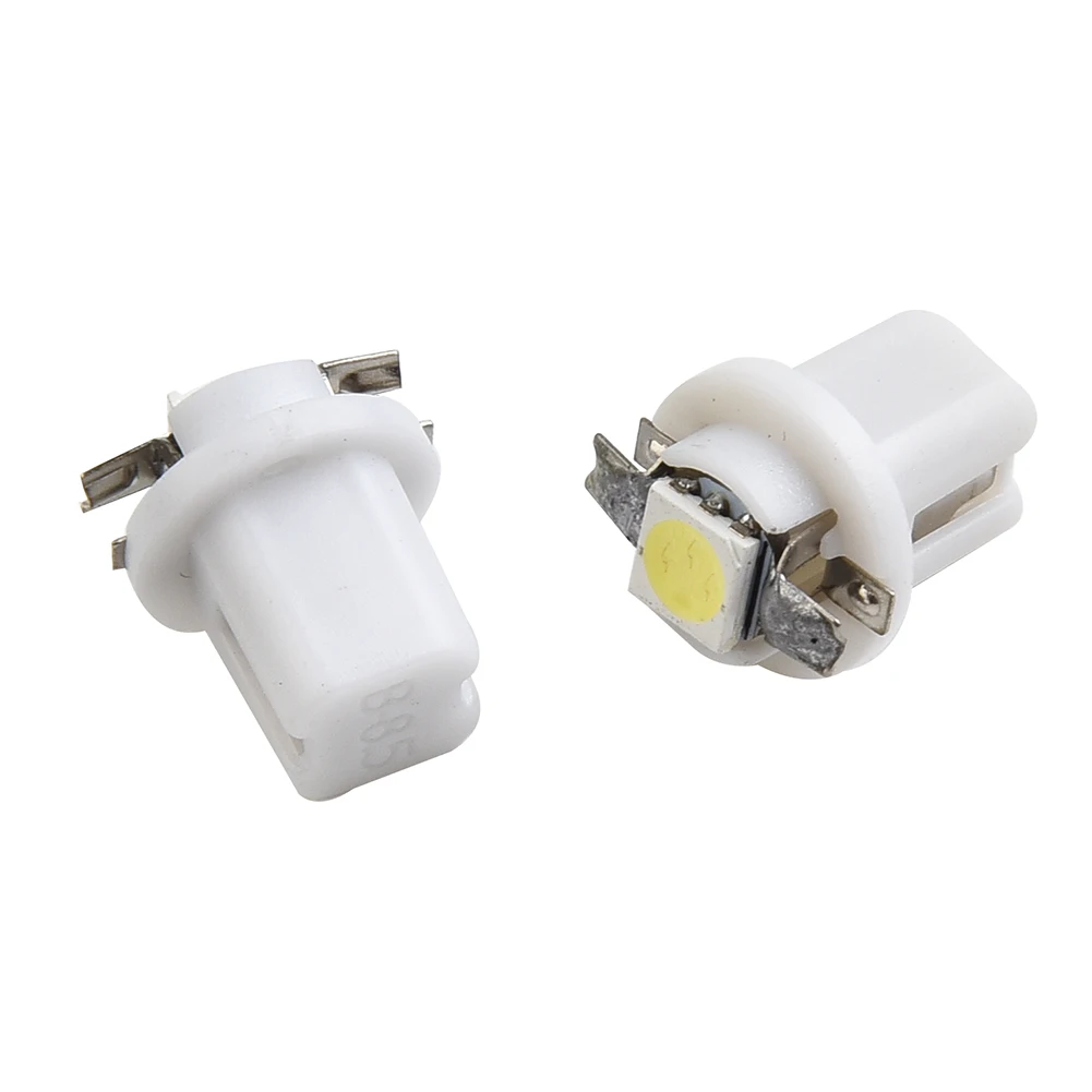 

10 шт., автомобильные лампы T5 B8.5D 5050 SMD DC 12 В 6000K