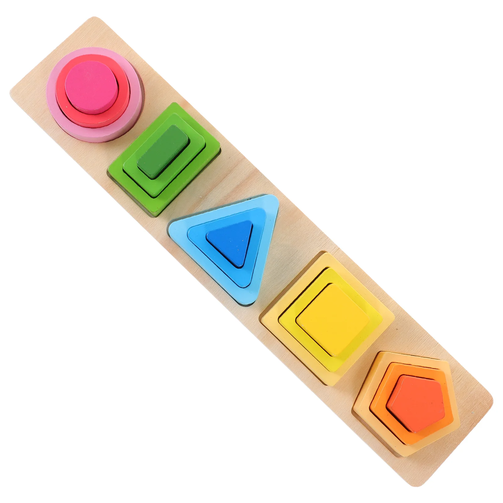 

1 Set of Wood Geometric Shape Matching Toys Sorting Blocks Toy Intelligent Cognitive Toys Set