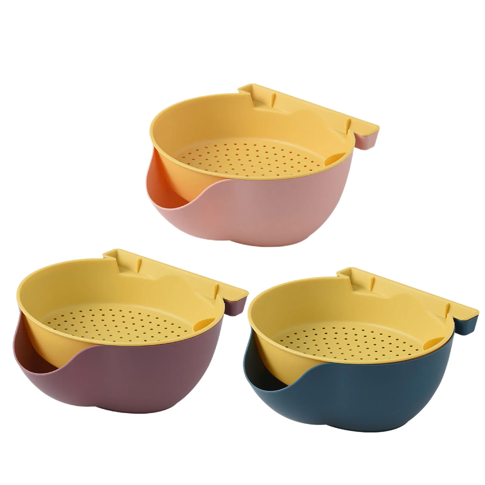 

Kitchen Strainer And Colander Bowl Sets Kitchen Colander Bowl Set Vegetable Sinks For Pasta Fruits Vegetable Cleaning Washing
