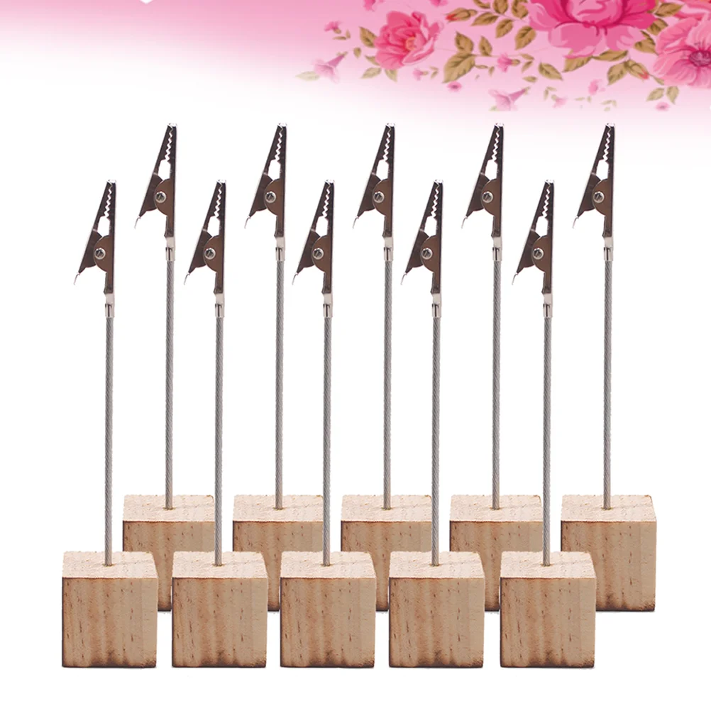 

10 Pcs Desk Hutch Clip Photo Holders Table Stand Photo Clip Stand Photocard Holder Photo Holders Tables Dining Table
