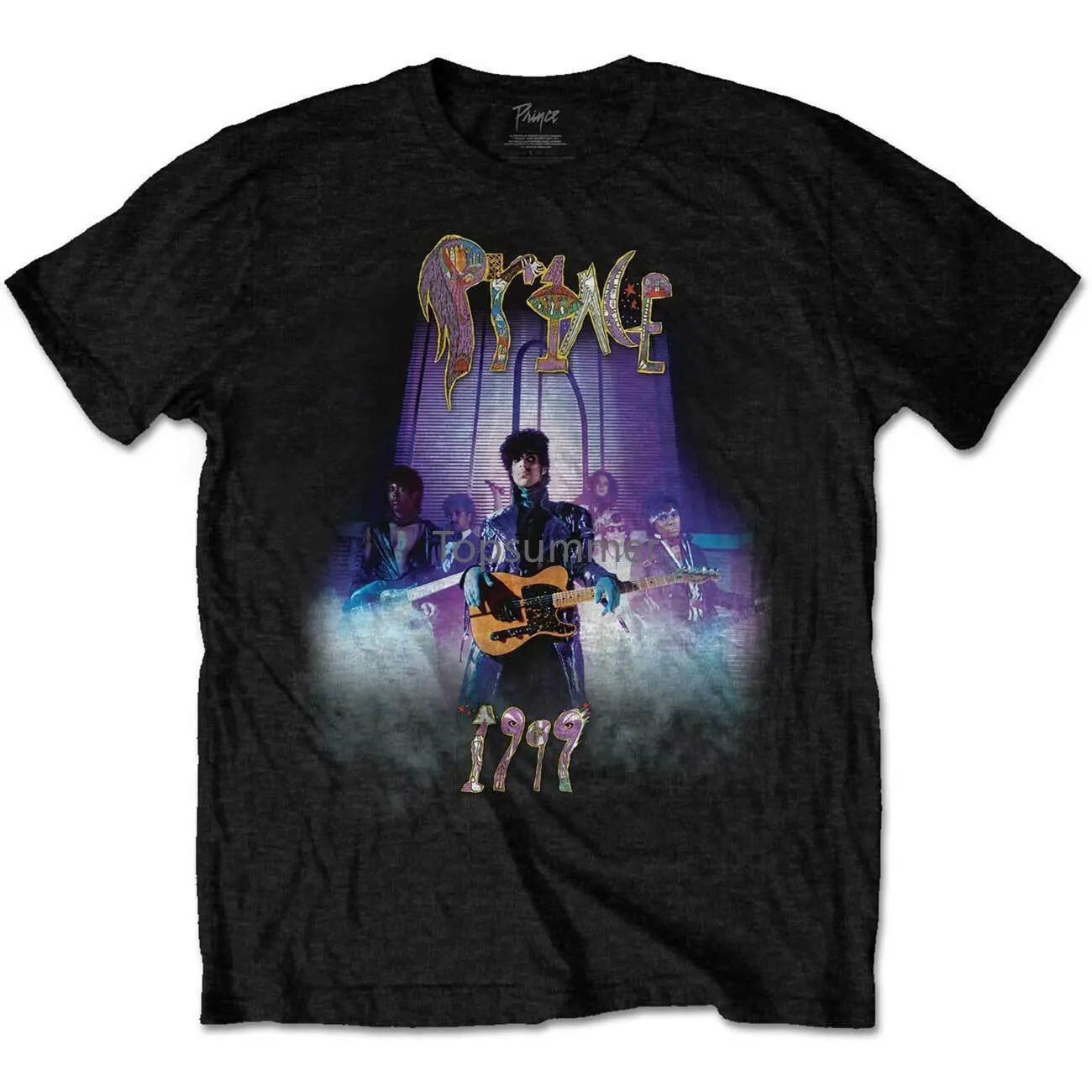 

Prince And The Revolution 1999 Purple Rain Tee T-Shirt Mens Fashion T Shirts Slim Fit O-Neck Top Tee Plus Size