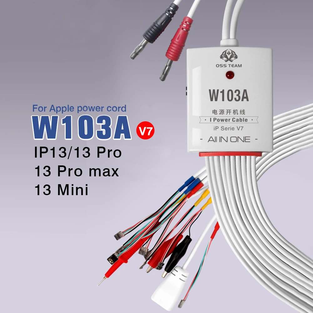 

Специальный кабель питания для iPhone 13/13Pro/12Pro Max/XS/XR/6S, все серии, зарядный провод, инструмент для тестирования тока W103A V7