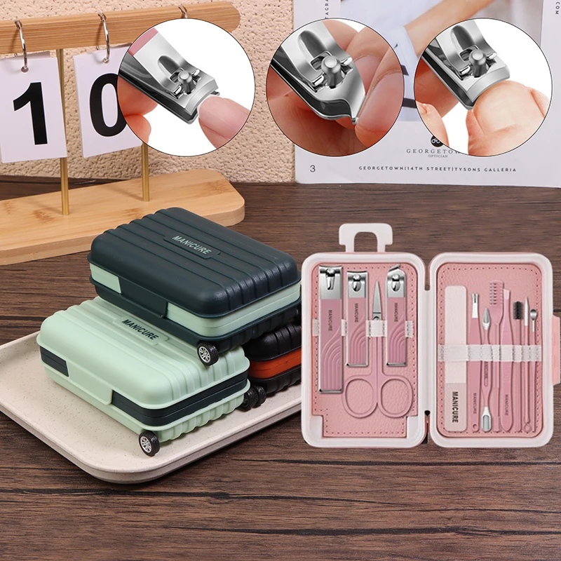 Роскошный набор для маникюра и педикюра 8/12 шт. ножницы ногтей из нержавеющей