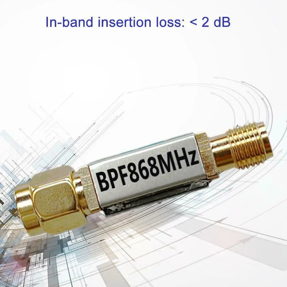 

RFID Receivers Bandpass Filter Educe Noise Increase Dynamic Range Low Insertion Loss Reduce Noise SMA-F Small Size