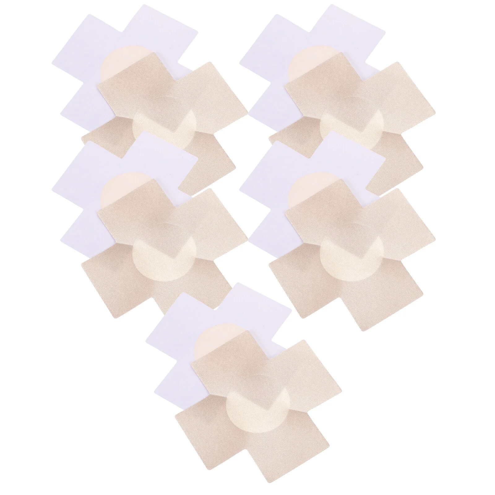 5 Pairs Stickers Cross Pasties Shape Breast Cloth Swimming Pool