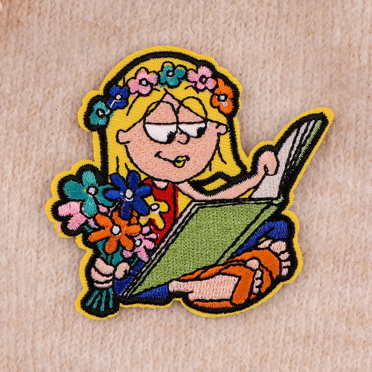 Вышитые нашивки для одежды с героями мультфильмов девочек термоклеевые куртки