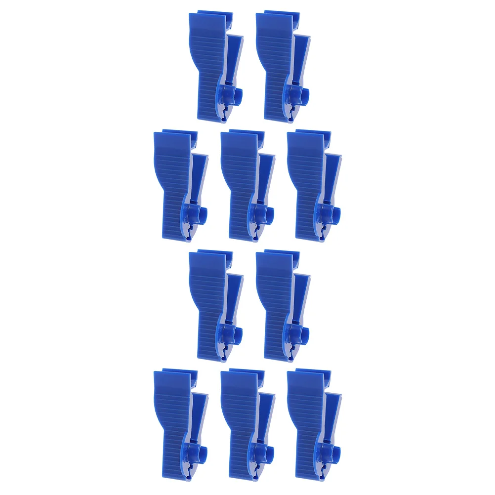 10 Pcs Control Clip Catheter Clamp Universal Tools Dialysis Tubing Peritoneal Clips Holder Pipe Supplies Blue