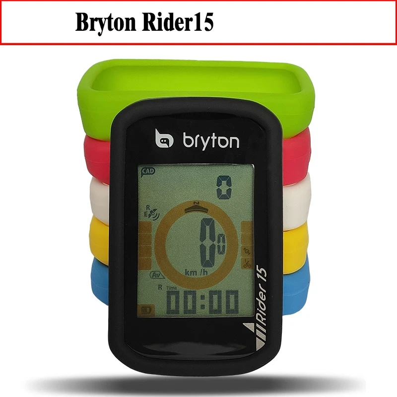 

Bicycle Rider 15 Computer Silica Gel Protective Case Bike Silicone Rubber Smart Cover with LCD Screen Film for Bryton R15
