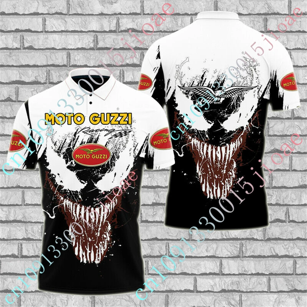 Рубашки и блузки-поло Moto Guzzi повседневная футболка для мужчин одежда гольфа в
