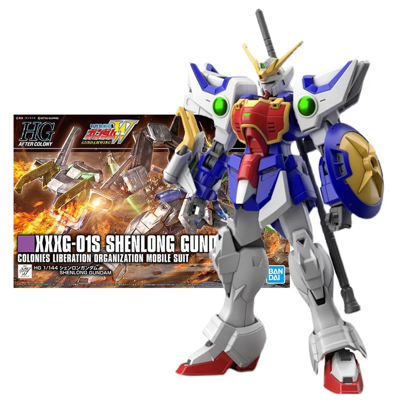 

Набор оригинальных моделей Bandai Gundam, аниме-фигурка HG 1/144 XXXG-01S Shenlong, коллекция фигурок из аниме, игрушки, бесплатная доставка