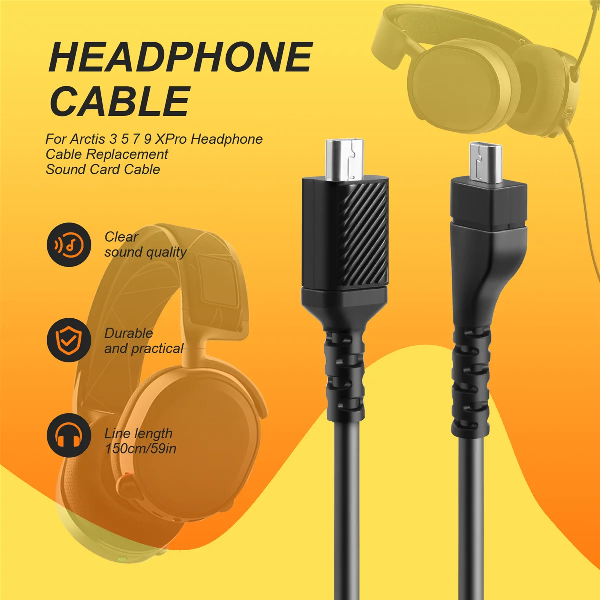 Для Steelseries Arctis 3 5 7 9 XPro кабель для наушников сменный звуковой карты