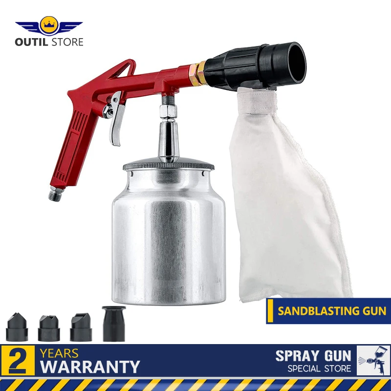 Multifunctional Hand Held Sandblasting Gun Set Small Impurity Removal Equipment Multi Caliber Sandblasting And Rust Removal Tool