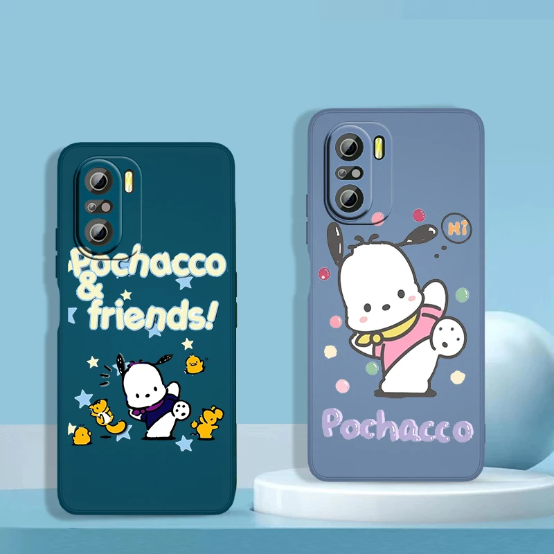 

Cute Dog Pachacco Cartoon Phone Case For Xiaomi Redmi K50 K40 K30 Gaming 10X 9 9A 9T 9AT 8 8A Pro Back Liquid Fundas Cover Coque