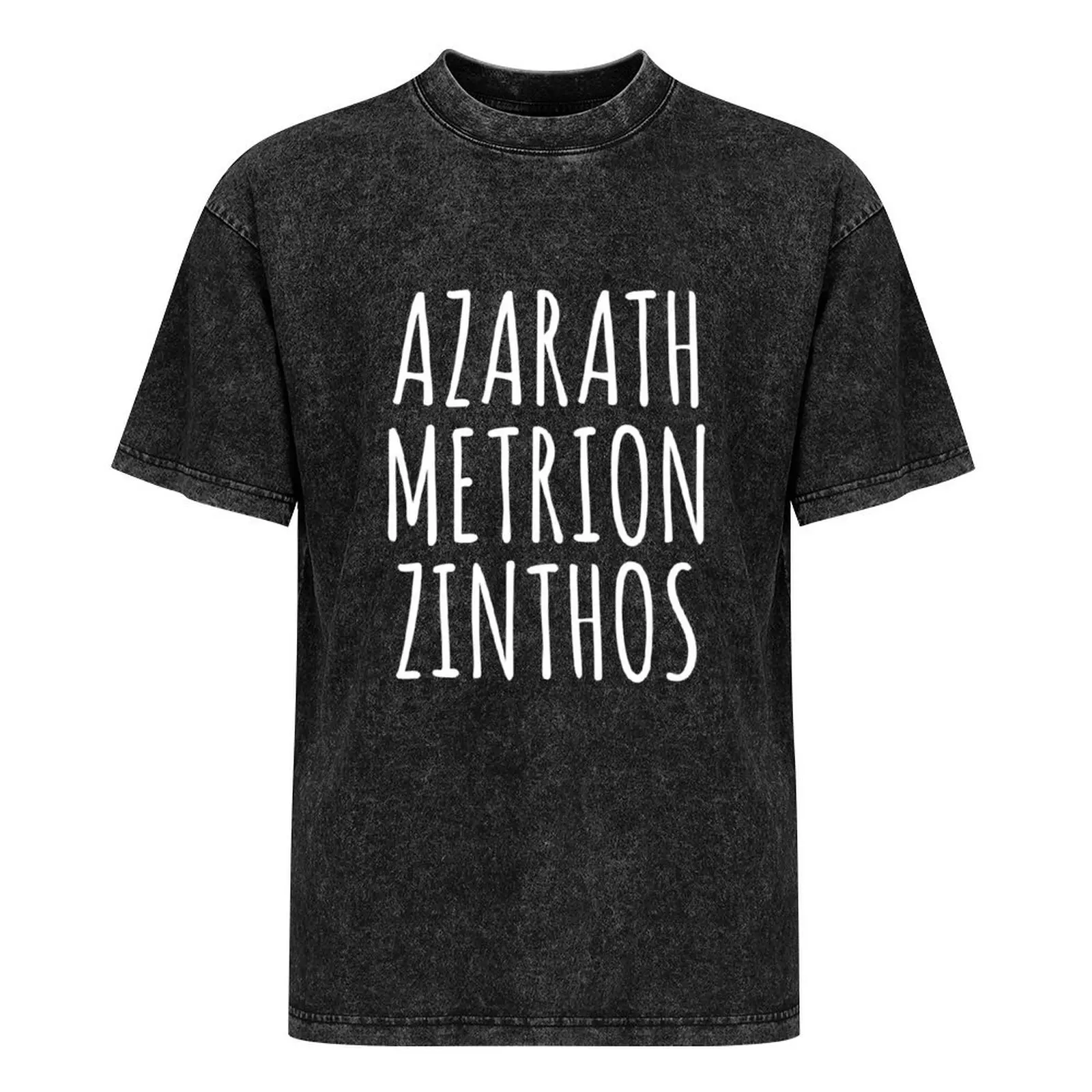 Азарэт Меторион Зитхос! II Футболка черная мужская одежда