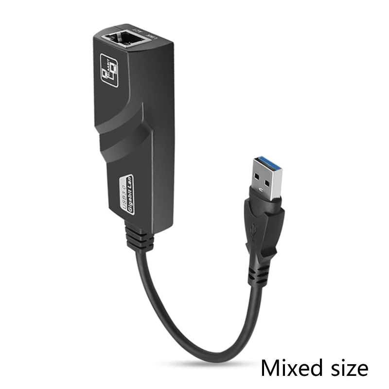 Проводной сетевой адаптер USB 3,0 для Gigabit Ethernet RJ45 LAN (10/100/1000) Мбит/с, сетевая карта Ethernet для ПК, Прямая поставка