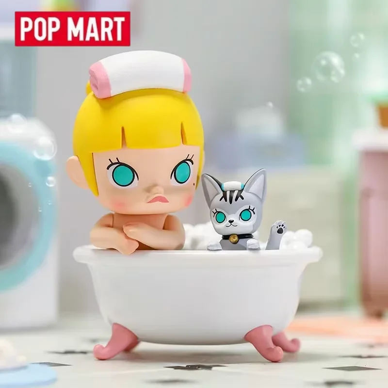 Фото Pop Mart A Boring Day with Molly Series слепая коробка игрушки Kawaii аниме фигурка-сюрприз подлинная оригинальная Mystery Box Girls №1