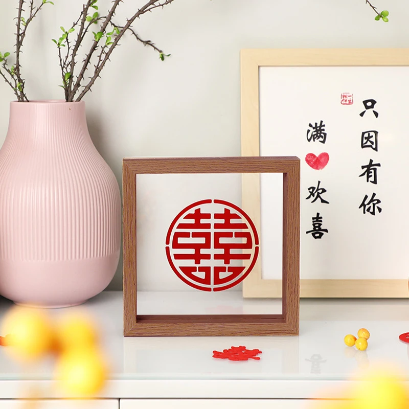 

Фоторамка счастье любовь монета китайские традиционные свадебные конфетти банкетвечерние принадлежности для вечеринок