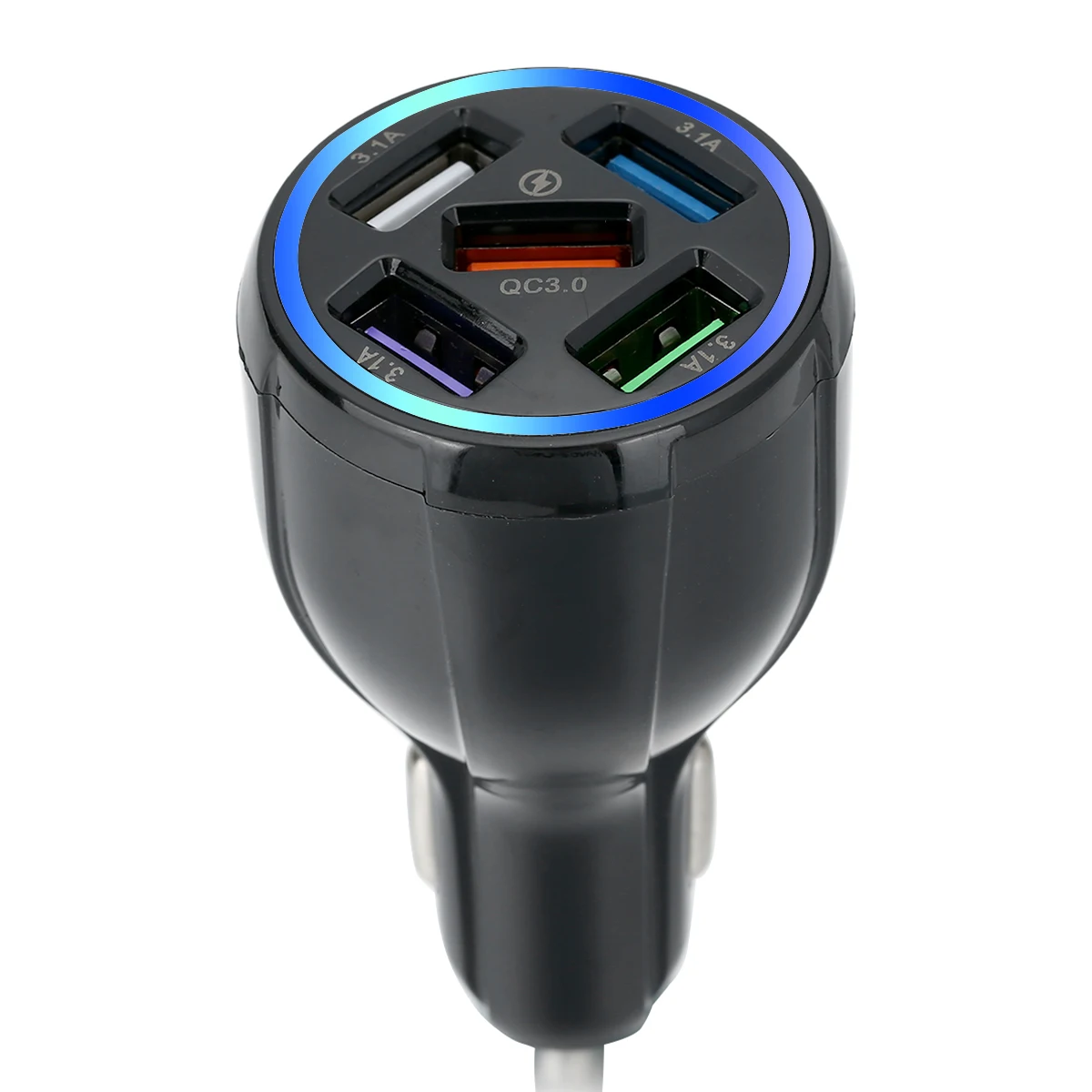 12-24V 5 Multi USB Port Car Charger Multi-functional Mobile Phone Adapter Fast Charging Automobile Chargers images - 6