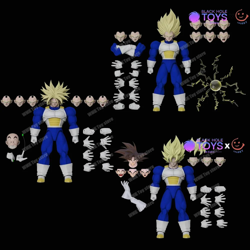 Black Hole Toys &amp Chubby Dragon Ball SHF Super Saiyan SSJ Son Goku Vegeta Trunks Полная мощность Аниме Фигурки