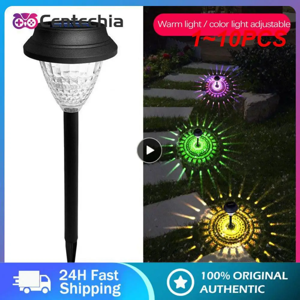 

1~10PCS Garden Lights Solar Led Light Outdoor Rgb Color Changing Solar Pathway Lawn Lamp for Garden Decor Lawn Lamps Hanging
