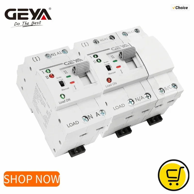 

GEYA G2R ATS автоматический резервный переключатель 25A 40A 63A 110/220В