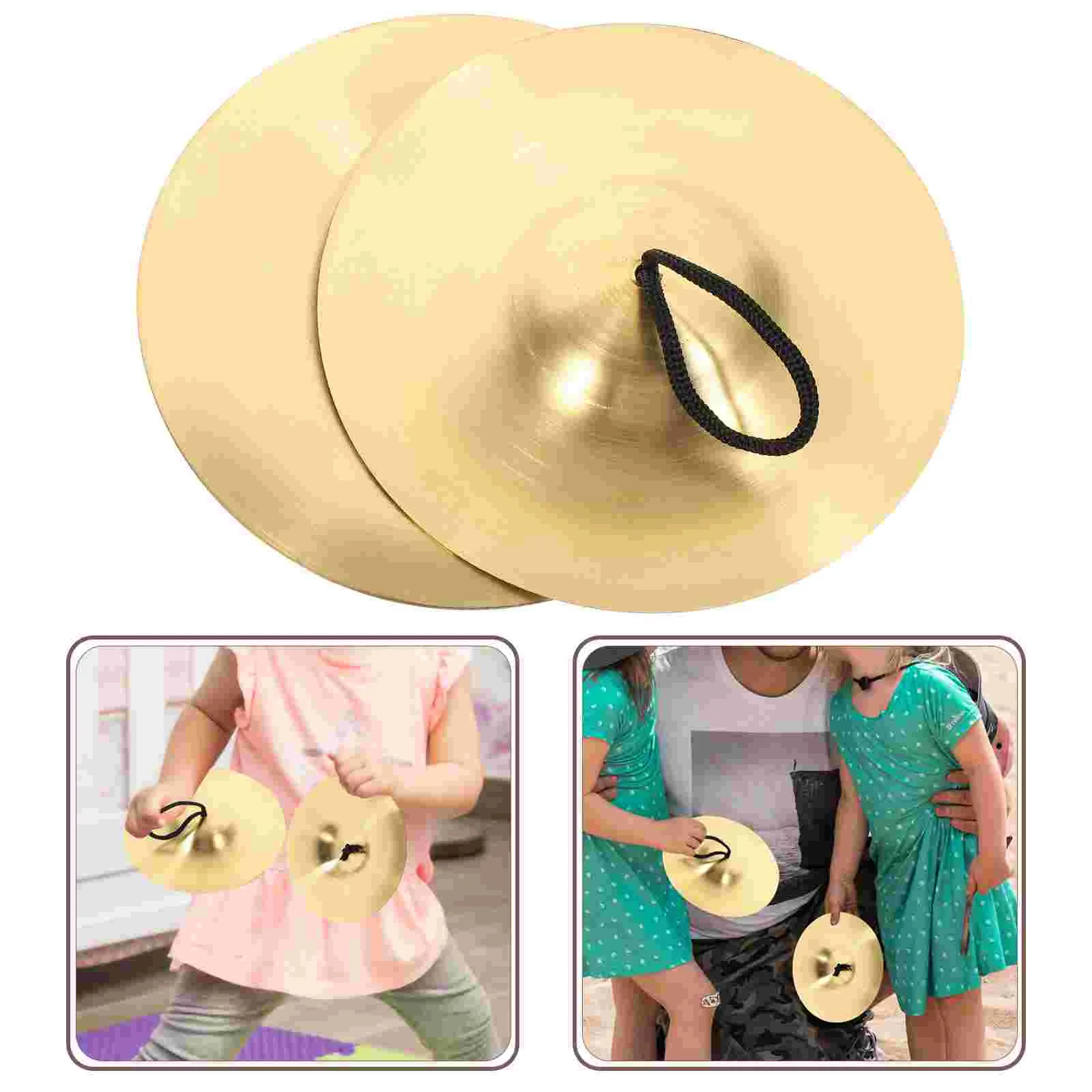 

Copper Cymbal Costumes Kids Children Percussion Instruments Teaching Aids Small Fingers Cloth Belly Dancing Cymbals Dance Miss